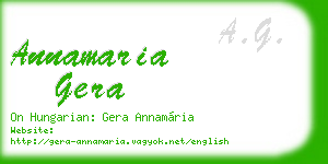 annamaria gera business card
