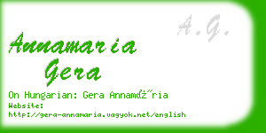 annamaria gera business card
